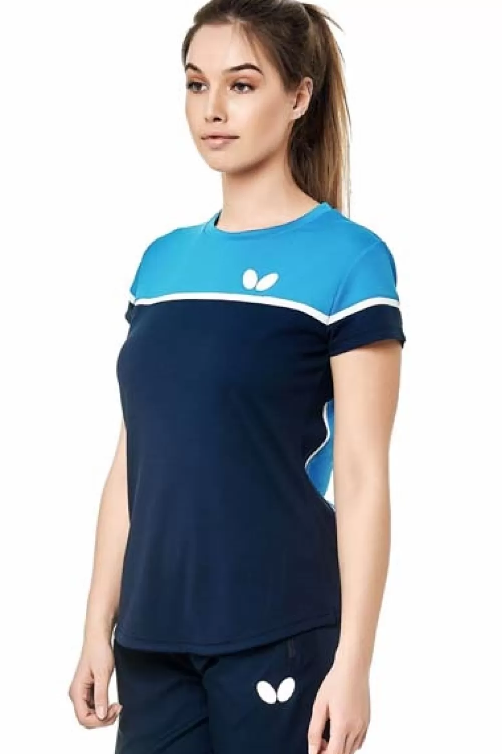 Clearance T-shirt Kosay Lady Black/Blue Dame T-Shirts